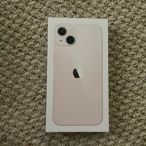 Empty iPhone 13 Box in Pink
